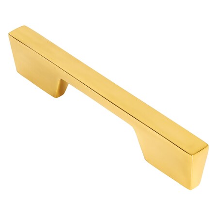 Taylor Cabinet Pull, 96mm 3 3/4in Center To Center, Polished Gold